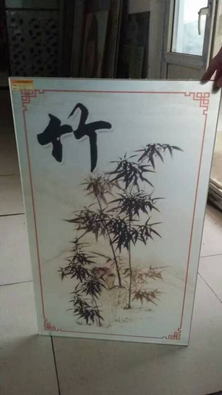梅、蘭、竹、菊藝術(shù)玻璃