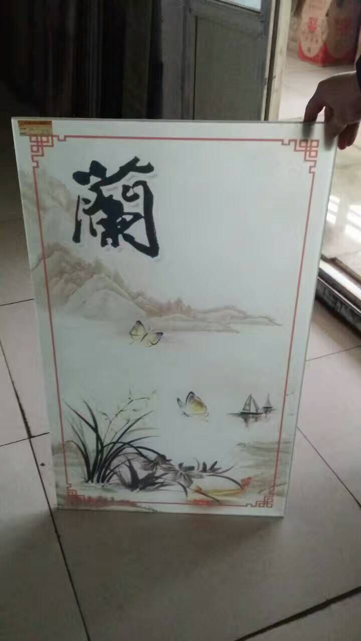 梅、蘭、竹、菊藝術(shù)玻璃